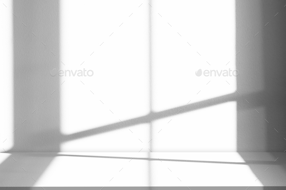 White Wall Studio Background.Light,Shadow on Table Top Texture,Display ...