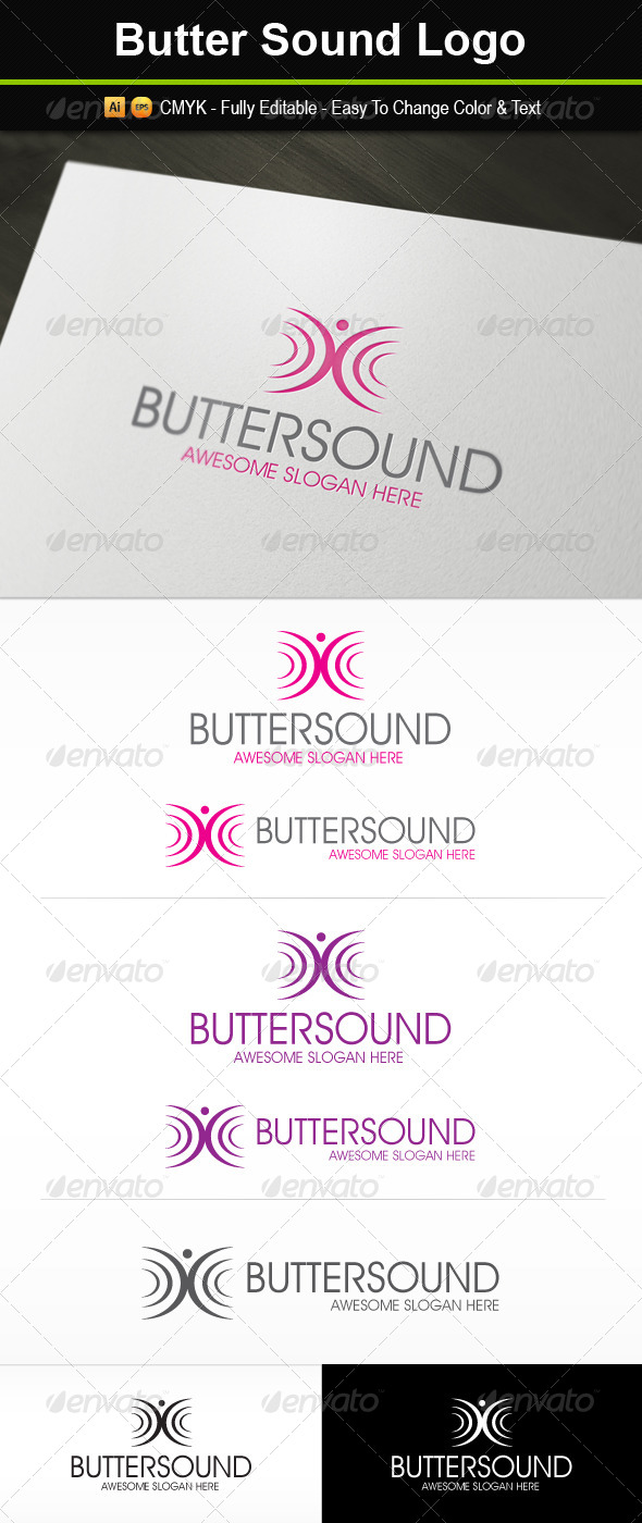 Butter Sound Logo - Abstract Logo Templates