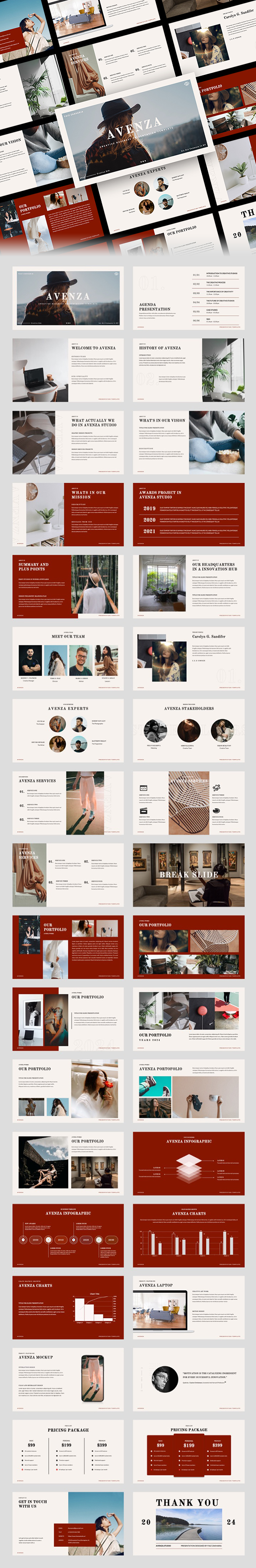 Avenza - Creative Business PowerPoint Template