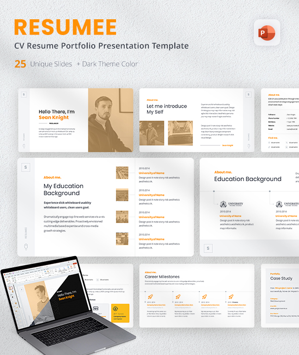 Resumee - CV Resume Portfolio Presentation