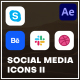 Modern Social Media Icons II