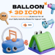 Balloon 3D Icon Pack