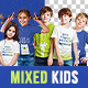 Mixed Kids T-Shirt 20 PSD Mockups Vol 5