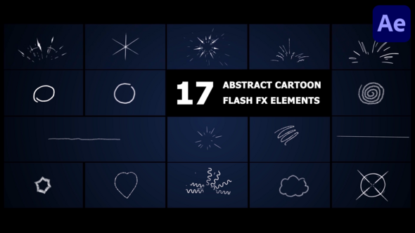 Abstract Cartoon Flash FX Elements | After Effects