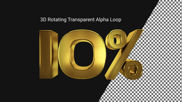 3D Sales Percentage   10% Gold Alpha Loop alt