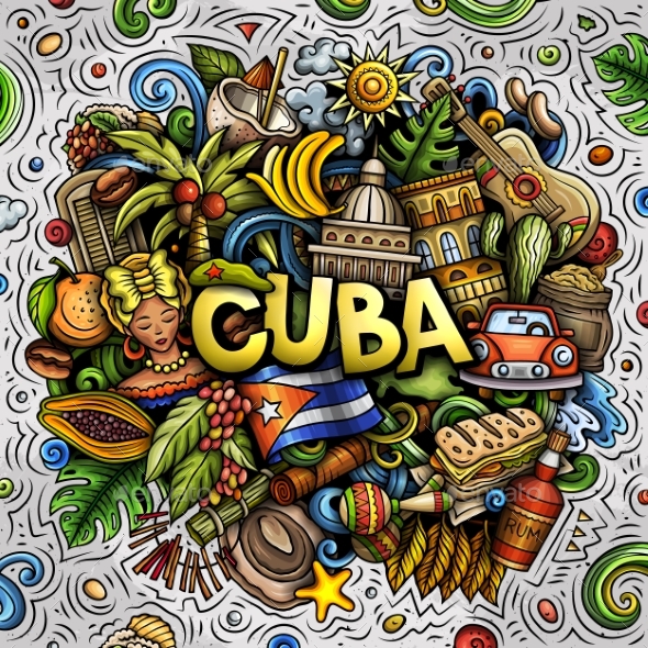[DOWNLOAD]Cuba Cartoon Doodle Illustration