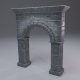 Old Stone Arch Low Poly - Game Ready