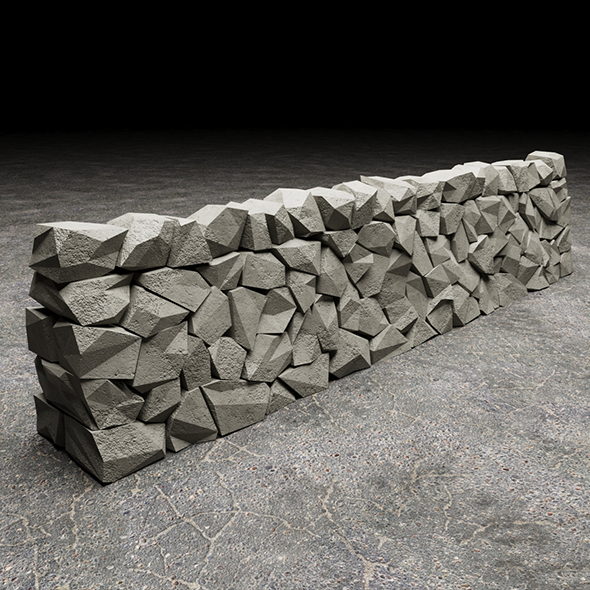 [DOWNLOAD]Stone Wall Low-poly