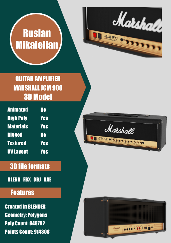 Marshall JCM 900 Guitar Amplifier