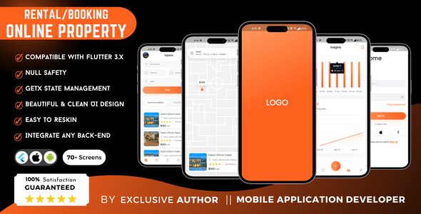 Property Rental and Booking App Complete Solution | Flutter UI Kit