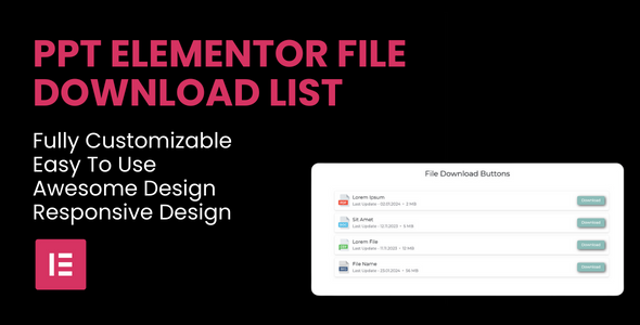 [DOWNLOAD]PPT - File Download List Elementor Widget
