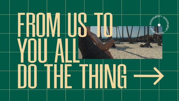 Minimalist Event Video Displays template preview