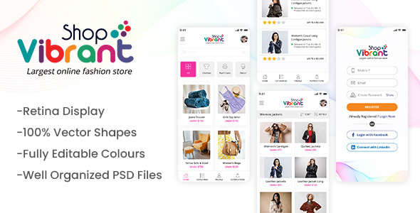 E-commerce Mobile App PSD