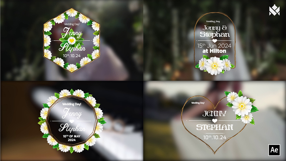 Wedding title V.02 Titles template preview