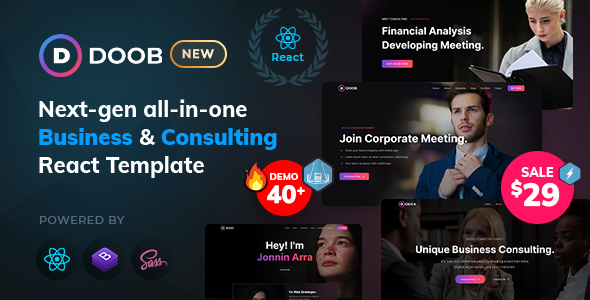 Doob - Business and Consulting React Template