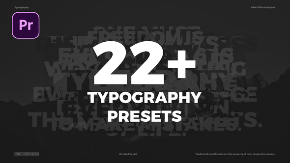 Typography Presets - Animated Typography