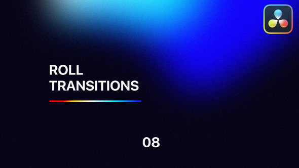 Roll Transitions for DaVinci Resolve Vol. 08