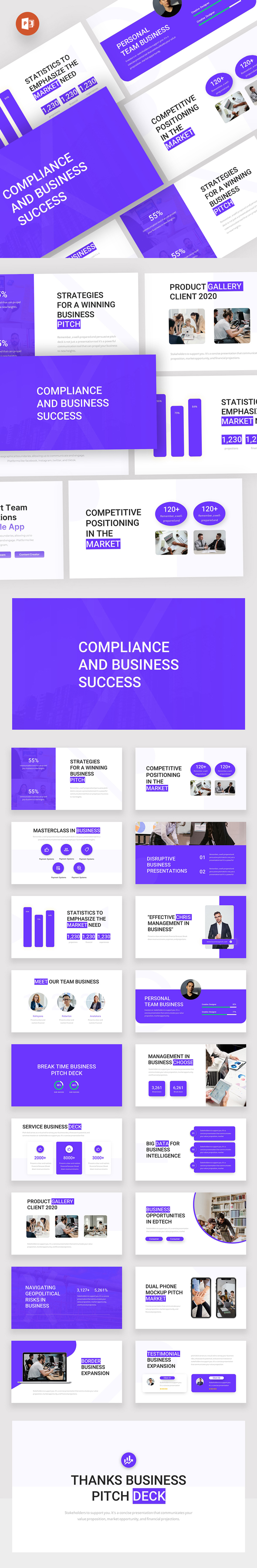 Business Pitch Deck Powerpoint Template