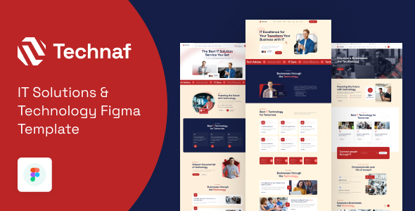 Technaf - IT Solutions & Technology Figma Template