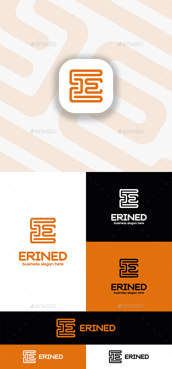 Abstract Letter E Logo - Erined