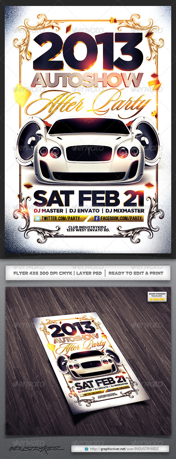 Auto show Flyer - Clubs & Parties Events