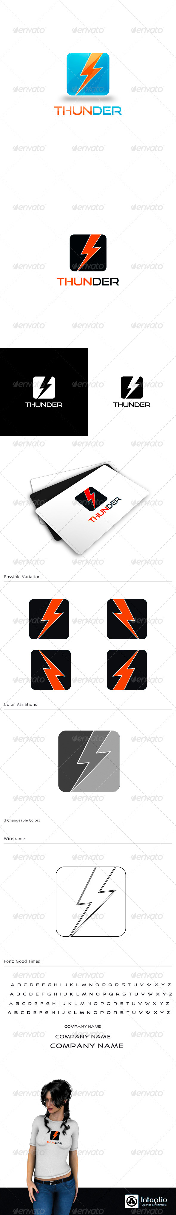 Creative Logo - Thunder - Symbols Logo Templates