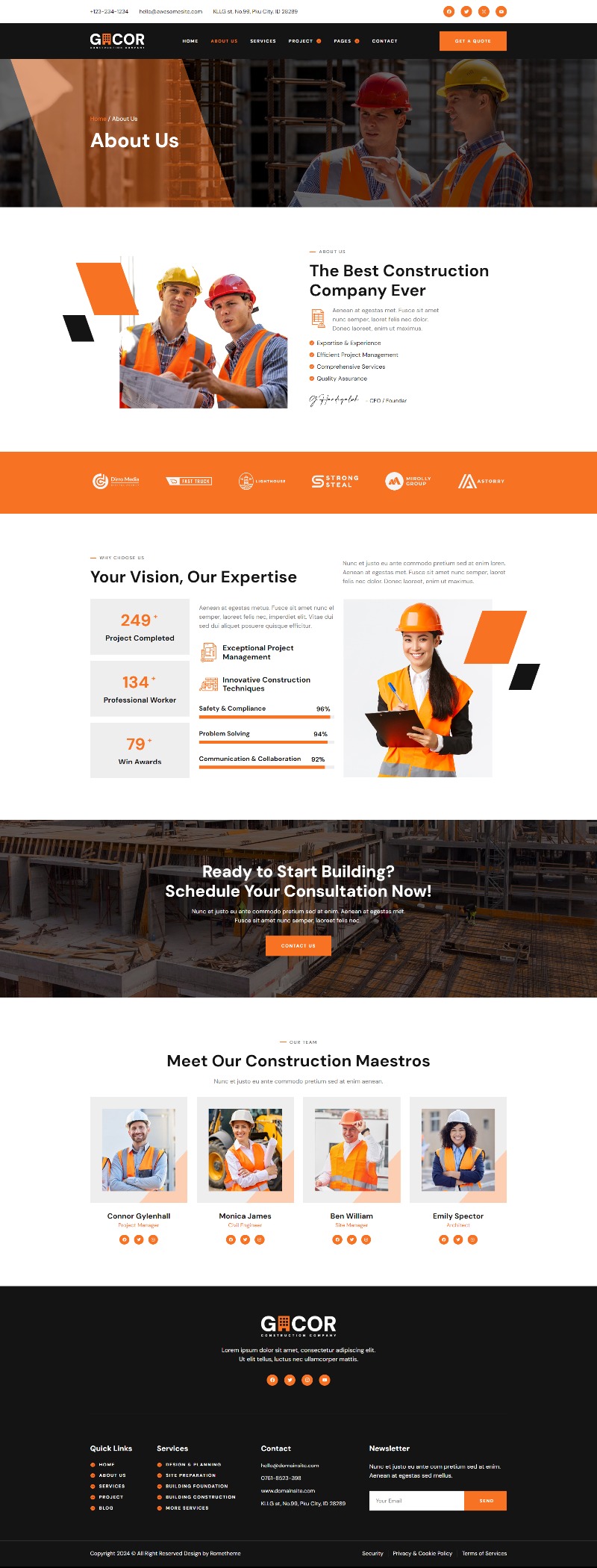 Gacor - Construction Company Elementor Template Kit by Rometheme ...