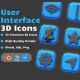 User Interface 3D Icons Set