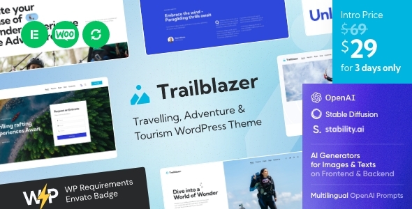 Trailblazer – Travel Theme + AI