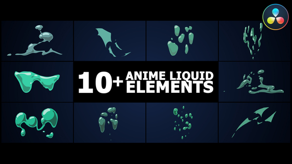 Anime Liquid Elements | DaVinci Resolve