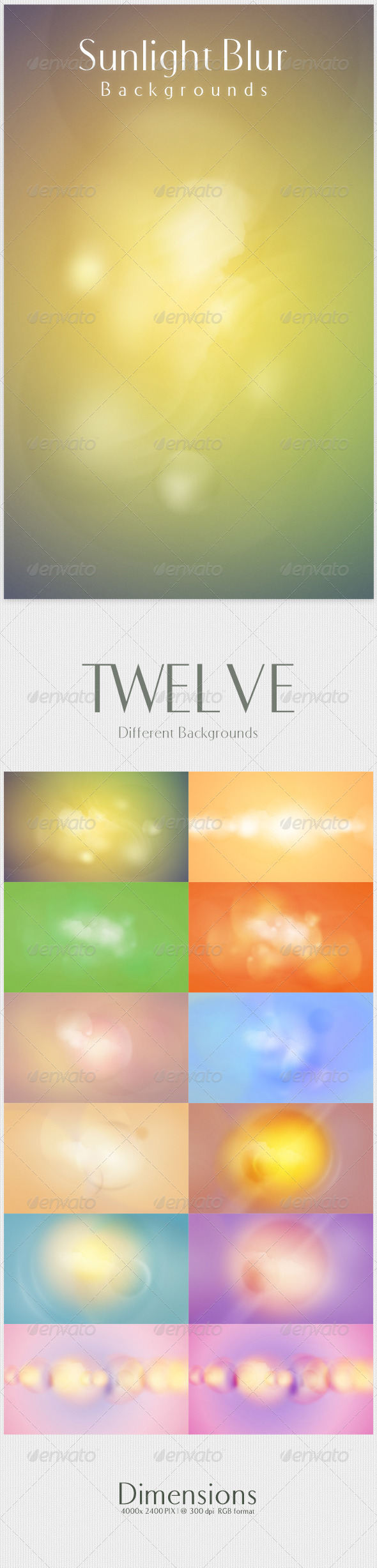 Sunlight Blur Backgrounds - Abstract Backgrounds