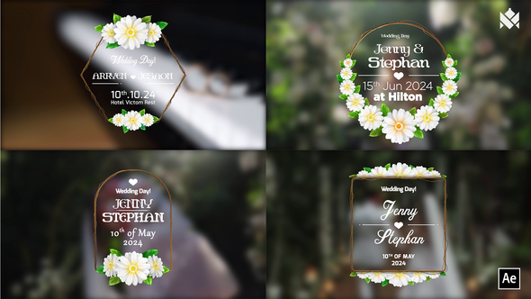 Wedding title V.03 Titles template preview