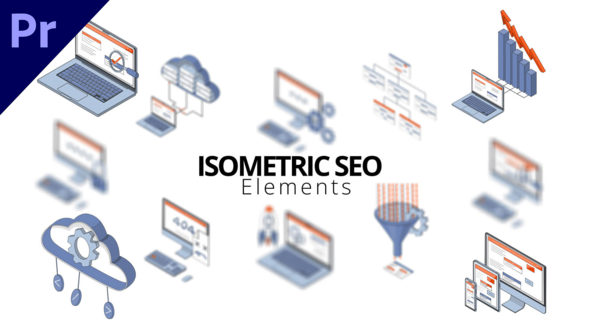 Isometric SEO Elements