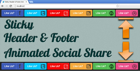 Sticky HeaderFooter Animated - CodeCanyon 4054613
