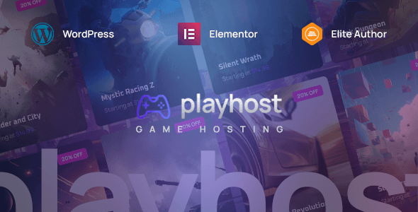 Playhost – Game Hosting Server WordPress Theme