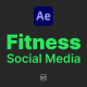 Fitness Social Media Info Cards For After Effects - VideoHive Item for Sale