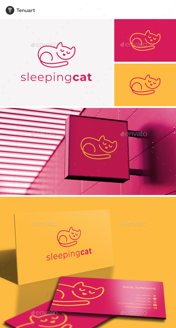 Sleeping Cat Logo