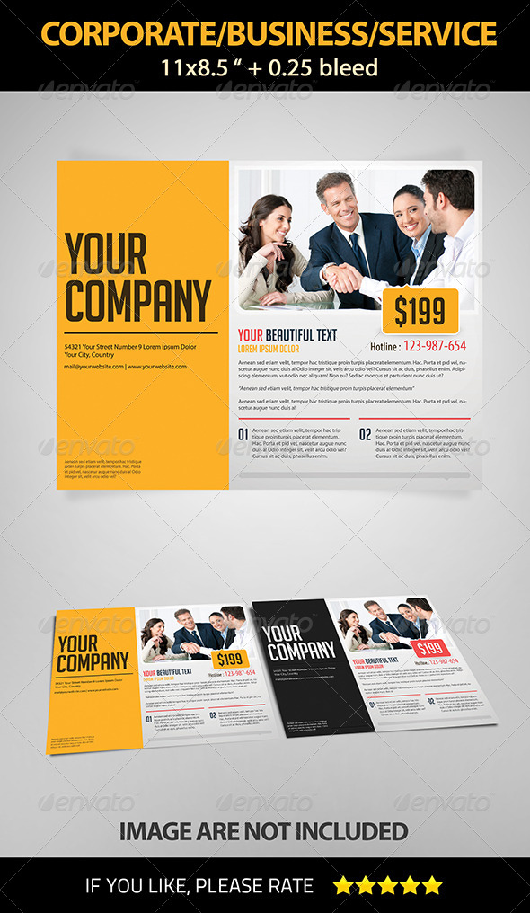 Landscape Corporate/Business/Service Flyer - Corporate Flyers
