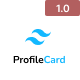 ProfileCard - Tailwind CSS Profile Card HTML Template