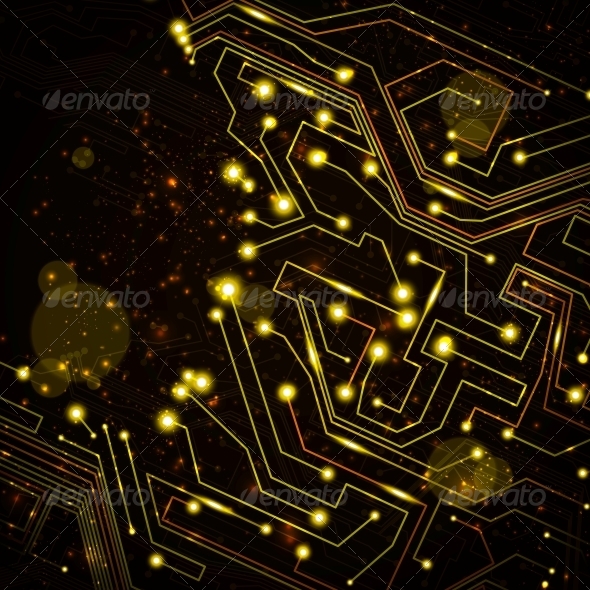 circuit board vector background - Communications Technology