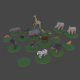 Lowpoly African Animals