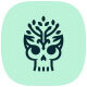 TerraSkull Nature Skeleton Logo Design