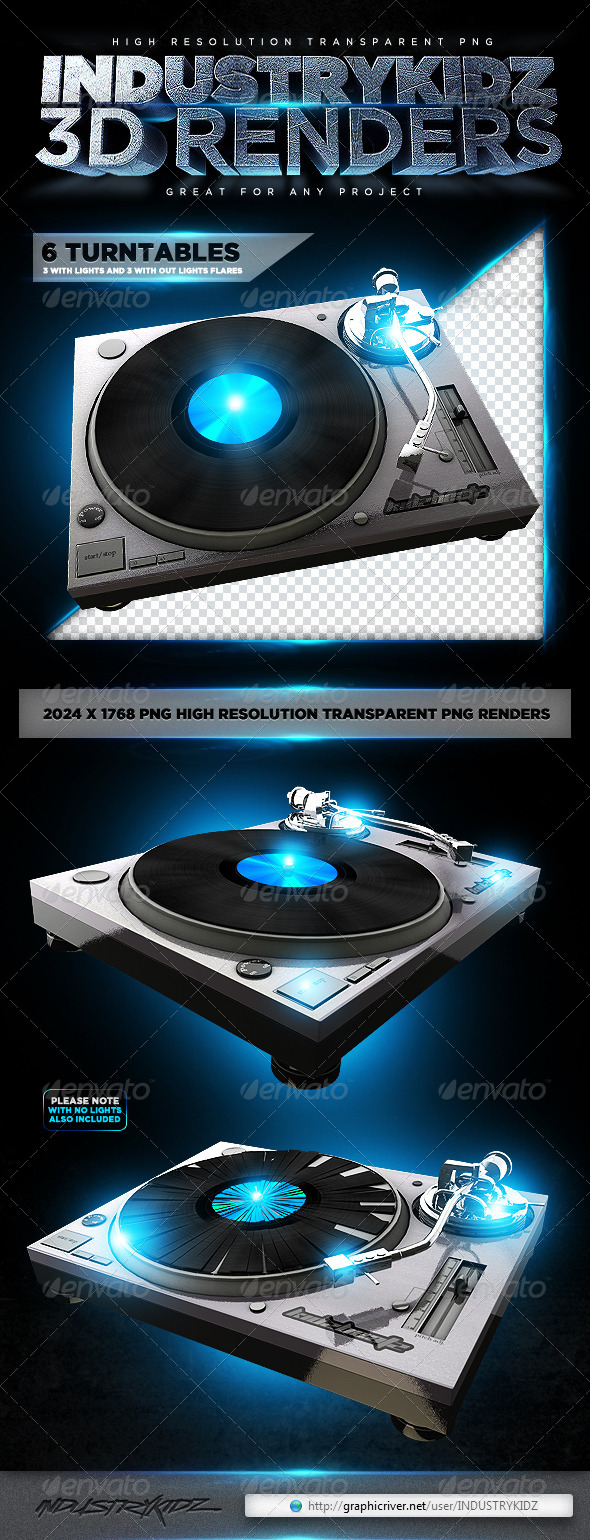 Turntable 3D Renders - Technology 3D Renders