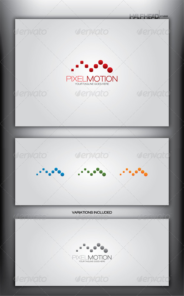 PIXEL MOTION Logo Template - Letters Logo Templates