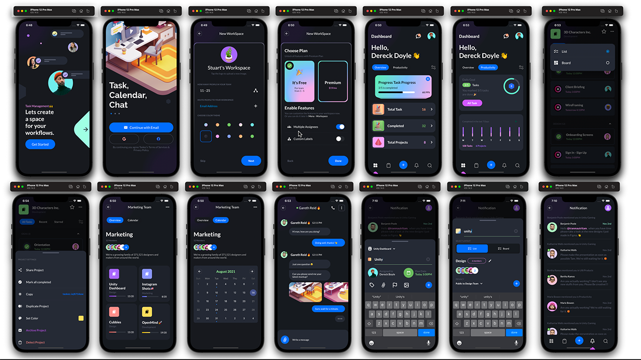 TaskZ - TaskMaster - Flutter UI Kit by code_4_rest | CodeCanyon