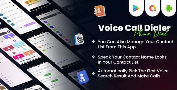 Voice Call Dialer – Easy Phone Dialer – Voice Phone Dial – Contact Backup and Restore