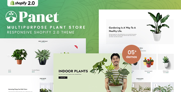 [DOWNLOAD]Panet - MultiPurpose Plant Store Shopify 2.0 Theme