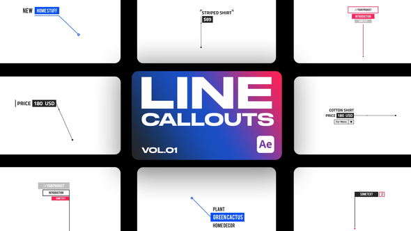 Line Callout V.1 Elements template preview