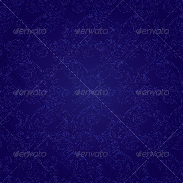 Floral seamless pattern on violet background - Backgrounds Decorative