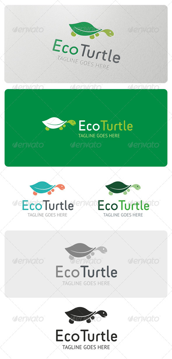 Eco Turtle Logo Template - Animals Logo Templates